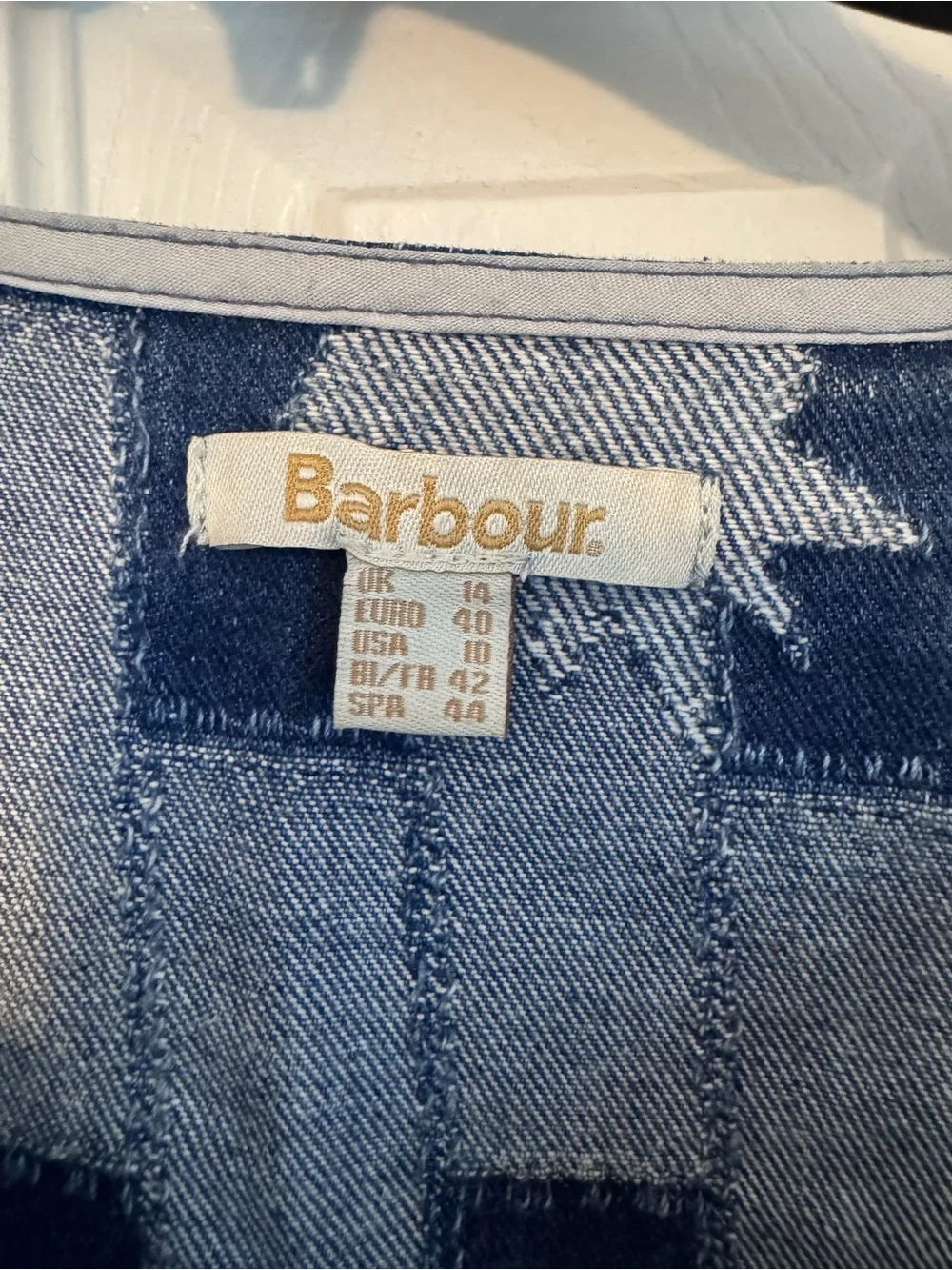 Barbour Bowhill Puff-Sleeve Mini Dress with Front Zip - Picture 7 of 8